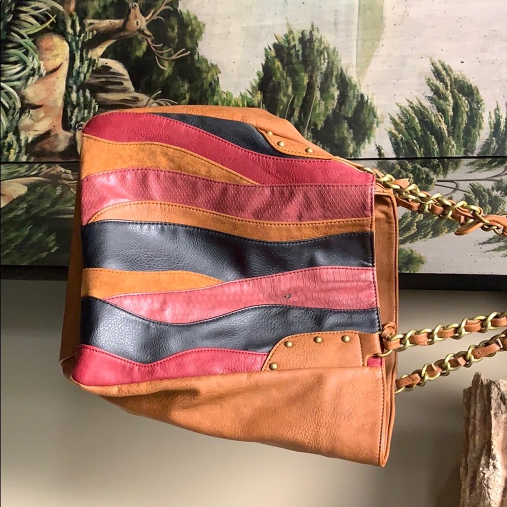 Suede and leather Handbag - Carlos Santana -